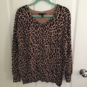Lane Bryant Leopard Print Cardigan